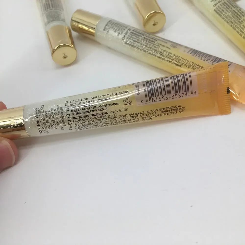 L.A. Girl Holographic Topper Lip Gloss Lot of 7 Tubes NEW Shimmer Iridescent